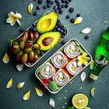 Carica l'immagine nel visualizzatore di Gallery, PuTwo Scatola Pranzo, 2 Contenitore Separato Lunch Box, Microonde Nero