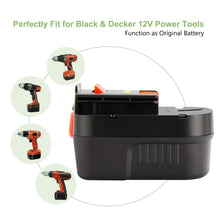 Carica l&#39;immagine nel visualizzatore di Gallery, Joiry 12V 3.5Ah NiMH Sostituire Batteria per Black &amp; Decker A12 HPB12 A12E... - Ilgrandebazar