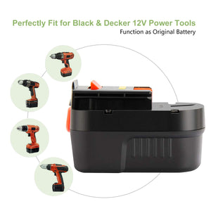 Joiry 12V 3.5Ah NiMH Sostituire Batteria per Black & Decker A12 HPB12 A12E... - Ilgrandebazar