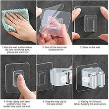 Carica l'immagine nel visualizzatore di Gallery, O'woda 4 Pezzi Portascope e Portaspazzole Muro Montato, Porta Scope Bianca