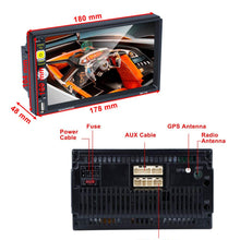 Carica l&#39;immagine nel visualizzatore di Gallery, 2 Din Android Autoradio GPS FM AM RDS Radio CAMECHO 17.8 x 10 x 4.8 cm, nero - Ilgrandebazar
