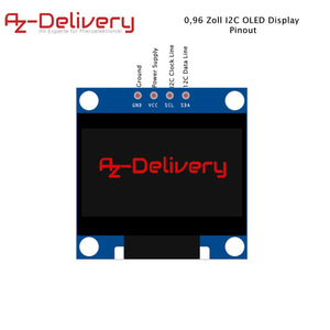 AZDelivery 3 x Display OLED 0,96 pollici 128x64 Pixel I2C 3x - Ilgrandebazar