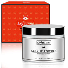 Carica l'immagine nel visualizzatore di Gallery, lofuanna Polvere Acrilica per Unghie 120g, Unghie in Polvere Acrilica Smalto per Unghie Collezione Polvere Acrilica per Unghie di，Polvere Builder Acrilico Professionale per Unghie (Trasparente)
