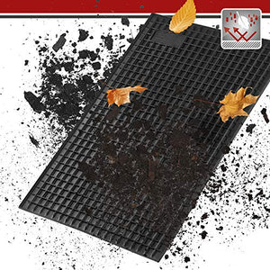 Walser - Tappetino Auto Rettangolare, in Gomma,41x28 cm Colore: Nero 41x28 - Ilgrandebazar