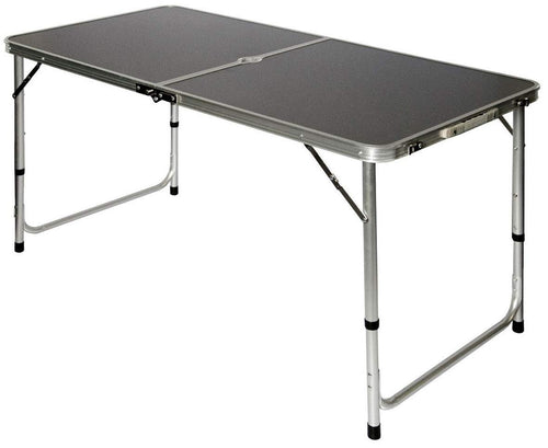 AMANKA Tavolino da PIC-nic 120x60x70cm Tavolo Campeggio in grigio scuro - Ilgrandebazar