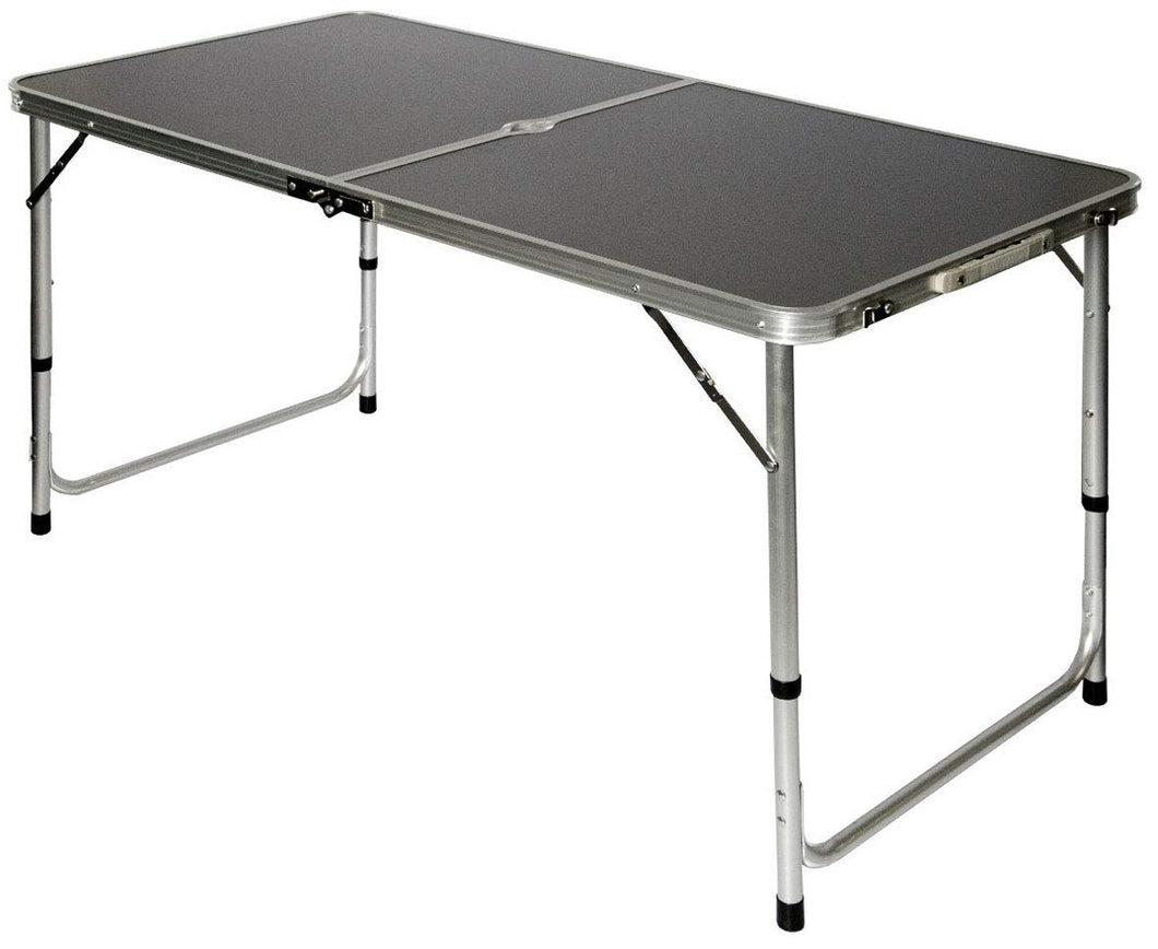 AMANKA Tavolino da PIC-nic 120x60x70cm Tavolo Campeggio in grigio scuro - Ilgrandebazar