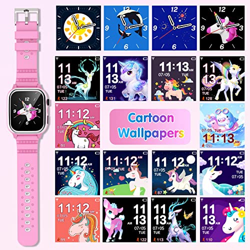 Smartwatch Per Bambini Kaacly - Con Chiamate SOS, Fotocamera, Giochi, Per Età 4-12 Anni - Foto 2