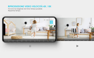 ieGeek 1080P Telecamera Wi-Fi Interno, Videocamera Sorveglianza Interno 1080p - Ilgrandebazar