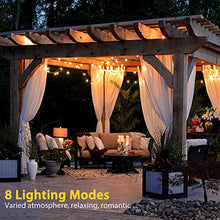 Carica l&#39;immagine nel visualizzatore di Gallery, Catena Luminosa Esterno Solare, Aerb Aggiornato 50 LEDs 30ft Luci da...