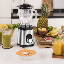 Carica l&#39;immagine nel visualizzatore di Gallery, Cecotec Frullatore Power Black Titanium 1000 Inox, 1000 W, corpo in acciaio inox, lama a 6 lame con rivestimento in titanio nero, brocca in vetro da 1,5 l