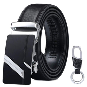 flintronic Cintura da Uomo in Pelle con Fibbia Automatica, Moda a... - Ilgrandebazar