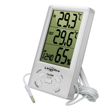 Lingsfire Termometro Igrometro, Digitale Misuratore di Umidità e Temperatura... - Ilgrandebazar
