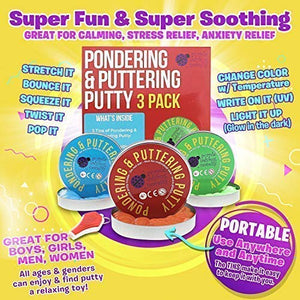 Pasta Intelligente Magica | 3 x Putty Slime | 1 si Illumina al Buio, 2... - Ilgrandebazar