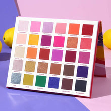 Carica l'immagine nel visualizzatore di Gallery, UCANBE Palette di ombretti Nudo brillante Ombretto perlescente Trucco alto pigmentato Luccichio opaco Glitter metallizzato Neutro Drammatico Liscio Miscelabile Lunga durata 30 colori Ombretto Trucco