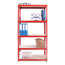 Carica l'immagine nel visualizzatore di Gallery, Scaffale per Garage - Scaffalatura,180cm x 90cm x 45cm - Rosso - 5 Red