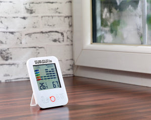 Pearl - Dispositivo di allarme antimuffa: Igrometro digitale con bianco - Ilgrandebazar