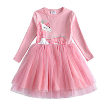Carica l&#39;immagine nel visualizzatore di Gallery, VIKITA Vestitos Bambina Principessa Unicorno Casuale Cotone Abiti LH4576 4T - Ilgrandebazar