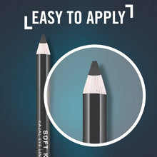 Carica l'immagine nel visualizzatore di Gallery, Rimmel London Soft Kohl Kajal Eyeliner Matita Occhi Morbida a Lunga Tenuta, 061 Jet Black