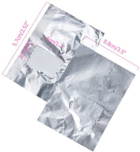 Carica l&#39;immagine nel visualizzatore di Gallery, Lictin 200PCS Remover Foil Wraps del Rimuovere smalto gel per Unghie, Fogli di Alluminio per Rimuovere lo Smalto,Nail wraps di tamponi di cotone + Spingi Cuticole Professionale