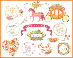 Wedding Card, Deesos Biglietto d'auguri per innamorati, Carrozza - Ilgrandebazar