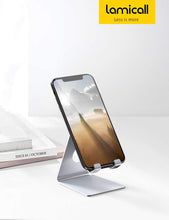 Carica l&#39;immagine nel visualizzatore di Gallery, Lamicall Supporto Telefono, Dock Telefono : Universale Supporto Dock per Phone XS XS Max XR X 8 7 6 6S Plus 5 5S 4 4S, Huawei, Samsung S9 S8 S7 S6 S5 S4 S3, Scrivania, Altri Smartphone - Argento