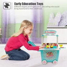Carica l&#39;immagine nel visualizzatore di Gallery, Giocattolo del Carrello del Gelato - 45 PC Fai Finta di Giocare Set Cibo Giochi di Ruolo di Alimenti Giocattoli Dessert Caramelle Gioca Regalo Educativo per Bambini 2 3 4 Anni Ragazze e Ragazzi