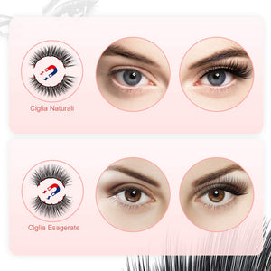 Ciglia Magnetiche, eroaddict finte 3D naturali con 5 eyeliner... - Ilgrandebazar