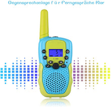 Carica l&#39;immagine nel visualizzatore di Gallery, Kearui Giocattoli per 3-12 Anni Ragazzi, Walkie Talkie Bambini 22 Canali Radio Giocattolo a 2 Vie con Torcia LCD Retroilluminata Giocattoli All&#39;aperto al Coperto,Regali per 3-12 Ragazze o Ragazzi