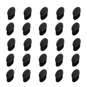 YouU 25 Pezzi Inserto Tubo per Sedia Ovale in Plastica Ufficio, 28 x 14mm - Ilgrandebazar