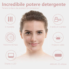 Carica l&#39;immagine nel visualizzatore di Gallery, Mosen Aspiratore Punti Neri Rimozione di Comedone Pulitore dei Pori Professionale Estrattore Vacuum Punti Neri Ricaricabile USB, Display a LED e 5 Testine per Rimozione di Comedoni, Brufoli, Grasso