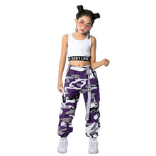 Carica l&#39;immagine nel visualizzatore di Gallery, LOLANTA 2 Pezzi Ragazze Hip Hop Street Dance Solo Vestiti Set Crop Tank Top... - Ilgrandebazar