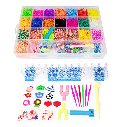 FutureHom 6800 Elastici DIY Loom Nastri Box Fai da Te Braccialetti... - Ilgrandebazar
