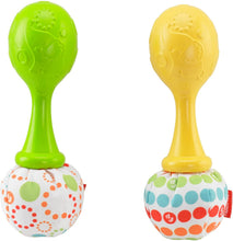 Carica l'immagine nel visualizzatore di Gallery, Fisher Price- Rattle And Rock Maracas Giocattolo per Neonati, BLT33 multicolore 1