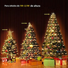 Carica l&#39;immagine nel visualizzatore di Gallery, Luci dell&#39;albero di Natale con anello, luci dell&#39;albero di Natale 400 LED 16 fili LED catena di luce, luce di Natale rete albero tenda LED albero mantello per la decorazione di Natale interno esterno…