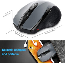 Carica l'immagine nel visualizzatore di Gallery, TECKNET PRO Mouse Senza Fili, 2600DPI, Durata delle batterie di 24 Mesi, 2.4G