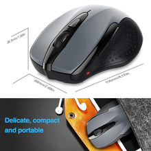 Carica l&#39;immagine nel visualizzatore di Gallery, TECKNET PRO Mouse Senza Fili, 2600DPI, Durata delle batterie di 24 Grigio - Ilgrandebazar