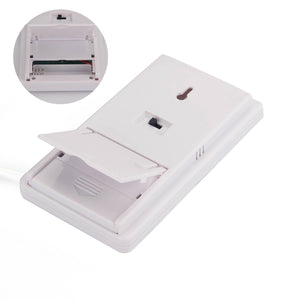 Elifestore - Igrometro Digitale con Schermo LCD, per casa, Parete, bianco - Ilgrandebazar