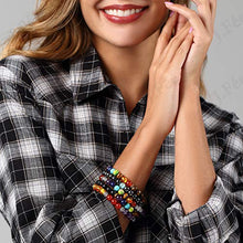 Carica l&#39;immagine nel visualizzatore di Gallery, J.Fée Bracciale Perline Chakra Elastico in Pietra 5pack - Ilgrandebazar