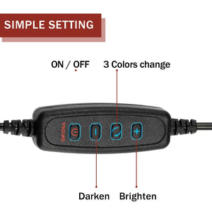 Docooler LED Luce ad Anello, Ampia Gamma Dimmerabile Riempire Il Black - Ilgrandebazar