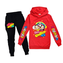 Carica l'immagine nel visualizzatore di Gallery, COOLGIRL Youtuber Lui e Sofi Ragazze dei Ragazzi con Cappuccio Top Set di Pantaloni con Cappuccio e Felpa Felpa con Cappuccio Cappuccio Sport All'Aperto Felpa
