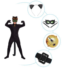 Carica l&#39;immagine nel visualizzatore di Gallery, URAQT Costume Cat Noir, Ladybug Noir Classic per M, M 4-6 Anni - Ilgrandebazar