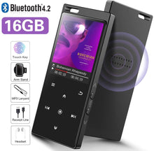 Carica l&#39;immagine nel visualizzatore di Gallery, Lettore MP3 da 16 GB con Bluetooth 4.2, SUPEREYE Audio digitale portatile Lossless Sound lettore musicale, con radio FM/Registratore Vocale, supporto espandibile fino a 64G, cuffie incluse…