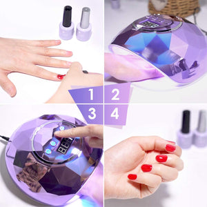 Janolia UV LED Lampada Unghie 86W, per Manicure e Pedicure con Automatico Sensore, Display LCD, 4 Timers da10s 30s 60s 99s