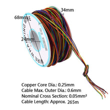 Carica l&#39;immagine nel visualizzatore di Gallery, Colorato wire wrapping,Cavo Avvolgente di Isolamento,P/N B-30-1000 8-Wire... - Ilgrandebazar