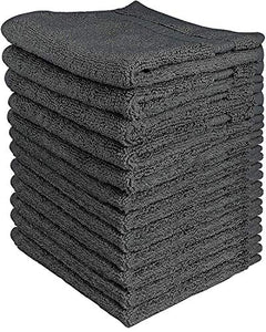 Utopia Towels - 12 asciugamani viso - Lavabili in lavatrice (30 x 30 cm, Grey - Ilgrandebazar