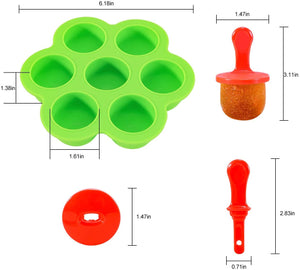 Fostoy Stampi per Gelato,Mini Stampo in Silicone per Ghiaccioli,Riutilizzabili Produttori di Ghiaccioli per la Preparazione di Ghiaccioli, Gelati, Sorbetti,Contenitore per Alimenti per Bambini
