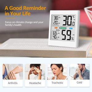 Byttron Termometro Igrometro Digitale,Monitor per Misuratore di White - Ilgrandebazar