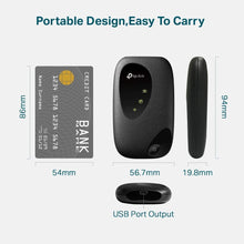 Carica l'immagine nel visualizzatore di Gallery, TP-Link M7200 Mobile Router Hotspot Portatile, 4G LTE Cat4 150 Mbps, Vincitore del premio red dot design, può essere utilizzato in tutti i paesi europei, ieee 802.11b / g / n frequenza: 2.4 ghz