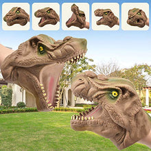 Carica l&#39;immagine nel visualizzatore di Gallery, DIYARTS Dinosaur Hand Puppet Gloves Gioco di Ruolo Realistico Marrone - Ilgrandebazar