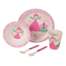 Carica l&#39;immagine nel visualizzatore di Gallery, BIOZOYG Set da Cucina in bambù per Bambini 5 Pezzi Motivo: Fata Magica - Ilgrandebazar